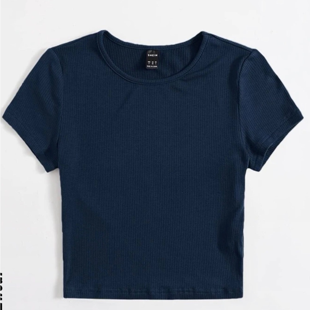 SHEIN Cute dark blue crop top 💙